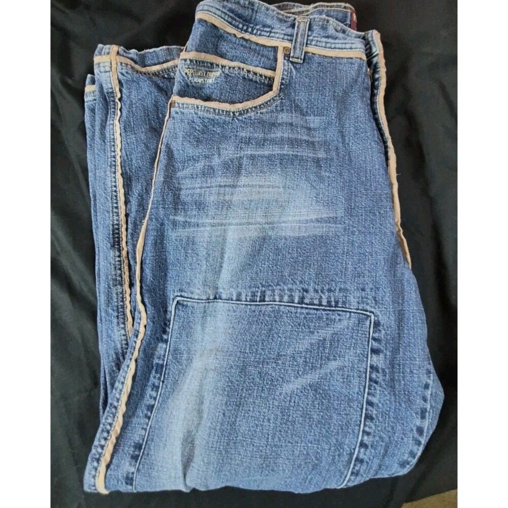 Vtg 90s Pepe Jeans London Baggy Denim Jeans Mens Size 38x30 Double Knee Rare